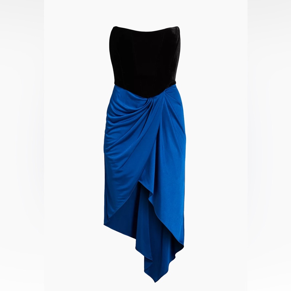 NWT Et Ochs Celine Two-Tone Draped Dress